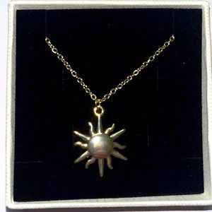 VIROMY Gold Sun Necklace